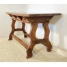 ANTICA SCRIVANIA SCRITTOIO FRATINO 1600 3 CASSETTI LEGNO NOCE TAVOLO SCRETAIRE 