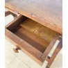 ANTICA SCRIVANIA SCRITTOIO FRATINO 1600 3 CASSETTI LEGNO NOCE TAVOLO SCRETAIRE 