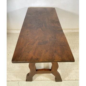ANTICA SCRIVANIA SCRITTOIO FRATINO 1600 3 CASSETTI LEGNO NOCE TAVOLO SCRETAIRE 