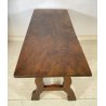 ANTICA SCRIVANIA SCRITTOIO FRATINO 1600 3 CASSETTI LEGNO NOCE TAVOLO SCRETAIRE 