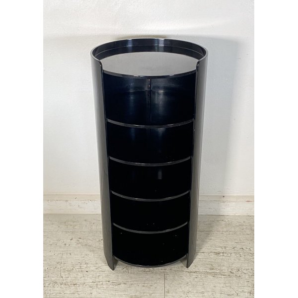 COMODINO ETAGERE LUIGI CACCIA DOMINIONI MOD CASACCIA 1960 DESIGN LENGO LACCATO