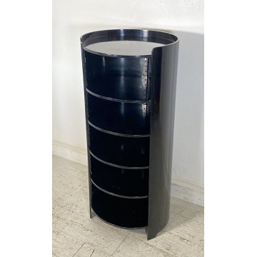 COMODINO ETAGERE LUIGI CACCIA DOMINIONI MOD CASACCIA 1960 DESIGN LENGO LACCATO