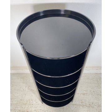 COMODINO ETAGERE LUIGI CACCIA DOMINIONI MOD CASACCIA 1960 DESIGN LENGO LACCATO