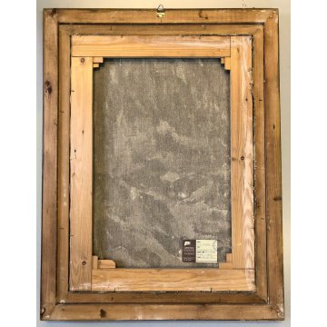GRANDE QUADRO OLIO TELA Vito Melotto NATURA MORTA Composizione FIORI CIOTOLA 86'