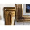 GRANDE QUADRO OLIO TELA Vito Melotto NATURA MORTA con PESCI FOTO AUTENENTICA '75