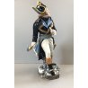 SCULTURA PORCELLANA FIGURA NAPOLEONICA GINORI DOCCIA CAPODIMONTE Lannes '900