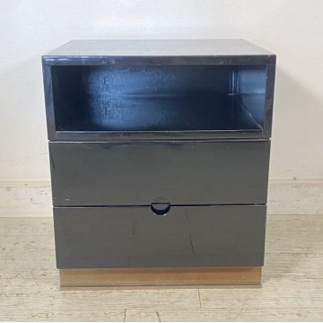 COMODINO MB16 LUIGI CACCIA DOMINIONI PER AZUCENA ANNI 70 DESIGN LENGO LACCATO 