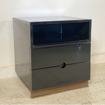 COMODINO MB16 LUIGI CACCIA DOMINIONI PER AZUCENA ANNI 70 DESIGN LENGO LACCATO 
