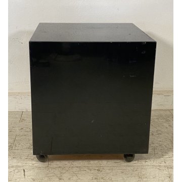 COMODINO MB16 LUIGI CACCIA DOMINIONI PER AZUCENA ANNI 70 DESIGN LENGO LACCATO 
