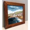 QUADRO FORMELLA PIASTRA CERAMICA SMALTATA P. De Petri  MARINA PESAGGIO GOLFO 900