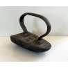 RARO ANTICO FERRO DA STIRO punta rotonda sagoma barca T5F CAPPELLO antique iron