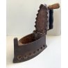 GRANDE RARO ANTICO FERRO DA STIRO a CARBONE EPOCA 1800 antique iron 