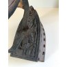 GRANDE RARO ANTICO FERRO DA STIRO a CARBONE EPOCA 1800 antique iron 