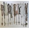 LOTTO n° 12  ANTICHI VECCHI CORONE ROSARIO COLLEZIONE RELIGIOSO PREGHIERA CROCE