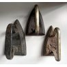 LOTTO 3 PEZZI ANTICO FERRO DA STIRO VARI 1800 antique iron 
