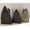 LOTTO 3 PEZZI ANTICO FERRO DA STIRO VARI 1800 antique iron 