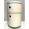 CARRELLO MODULARE ROTONDO 2 ELEMENTI DESIGN Anna Castelli per Kartell VINTAGE  