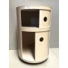 CARRELLO MODULARE ROTONDO 2 ELEMENTI DESIGN Anna Castelli per Kartell VINTAGE  