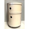 CARRELLO MODULARE ROTONDO 2 ELEMENTI DESIGN Anna Castelli per Kartell VINTAGE  