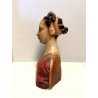 ANTICO BUSTO FEMMINILE TERRACOTTA Signa RITRATTO NOBILE DAMA RINASCIMENTALE