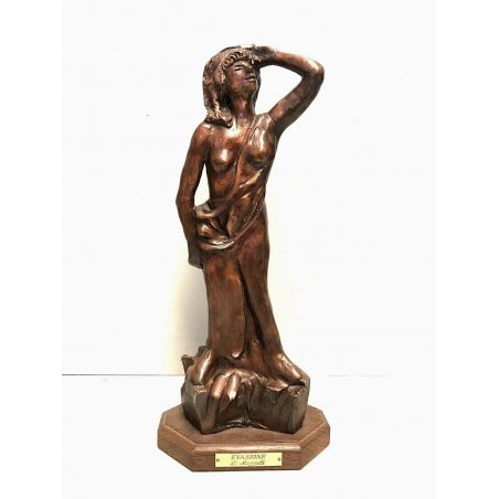 SCULTURA BRONZO FIGURA FEMMINILE Domenico Mazzilli "Evasione" ARTE CONTEMPORANEA