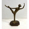 SCULTURA BRONZO DORATO FIGURA FEMMINILE Domenico Mazzilli L'ALBERO DELLA VITA