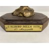 SCULTURA BRONZO DORATO FIGURA FEMMINILE Domenico Mazzilli L'ALBERO DELLA VITA