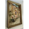 ANTICO PICCOLO QUADRO OLIO C. Barberis Colazza ALTO VERGANTE Umberto I CAPPELLA