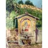 ANTICO PICCOLO QUADRO OLIO Barberis Colazza ALTO VERGANTE San Bernardo EDICOLA 