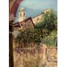 ANTICO PICCOLO QUADRO OLIO Barberis Colazza ALTO VERGANTE San Bernardo EDICOLA 