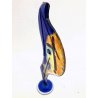 Silvio Vigliaturo SCULTURA VETRO MURANO 1997 DESIGN ASTRATTO VINTAGE 31 CM 