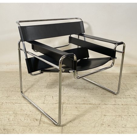 POLTRONA DESIGN WASSILY PER GAVINA KNOLL STUDIO MARCEL BREUER ANNI 70 METALLO 