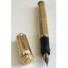 THE KING Antica Penna Stilografica RETRATTILE Safety ORO 18kr OLD FOUNTAIN PEN