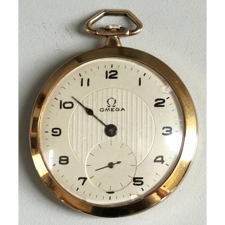 ANTICO OROLOGIO TASCA Omega EPOCA 900 cal 35.5L TASCHINO Old Golden Pocket Watch