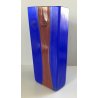 VASO SCULTURA VETRO Murano DESIGN BAROVIER & TOSO MATERICO MODERNISTA BLU 70'S