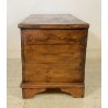 ANTICA PICCOLA CASSAPANCA LEGNO ABETE PANCA BAULE EPOCA 1800 OLD RUSTICA BAITA 