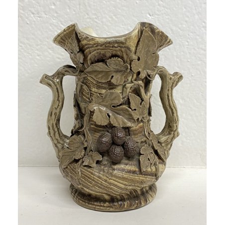 ANTICO VASO BIANSATO LIBERTY Mettlach Villeroy & Boch 138 GERMANY FLOREALE 1800