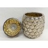 ANTICO VASO ARGENTO 800 ANANAS CESA 1882 PUNZONATO VASE SILVER PINEAPPLE 1900