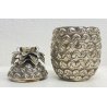 ANTICO VASO ARGENTO 800 ANANAS CESA 1882 PUNZONATO VASE SILVER PINEAPPLE 1900