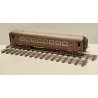 ANTICA CARROZZA PASSEGGERI FS 2° classe LATTA epoca 900 TRENINO MARKLIN ? LUCI