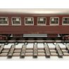 ANTICA CARROZZA PASSEGGERI FS 2° classe LATTA epoca 900 TRENINO MARKLIN ? LUCI