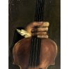 QUADRO DIPINTO COPIA D'AUTORE A. Mancini PICCOLO SAVOIARDO RITRATTO VIOLINO '800