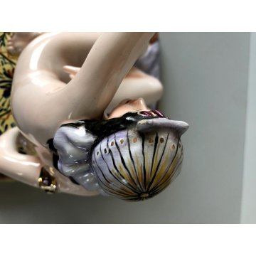 ANTICA SCULTURA CERAMICA A. Pannunzio NUDO DONNA EGIZIANA Egyptian woman ANNI 30