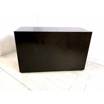 CREDENZA Alveo DESIGN Willy Rizzo PER MARIO SABOT MOBILE CONTENITORE MARRONE '70