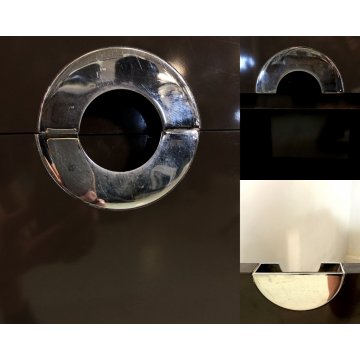 CREDENZA Alveo DESIGN Willy Rizzo PER MARIO SABOT MOBILE CONTENITORE MARRONE '70