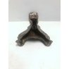 ANTICO CANDELABRO TORCERE ALTARE  LAMIERA RAME ARGENTATO DECORO SBALZO 53,5 cm/h