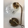 ANTICA COPPIA ABATJOUR OTTONE VETRO MURANO Ercole Barovier&Toso DECO' ANNI 30/40