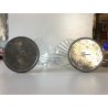 ANTICA COPPIA ABATJOUR OTTONE VETRO MURANO Ercole Barovier&Toso DECO' ANNI 30/40