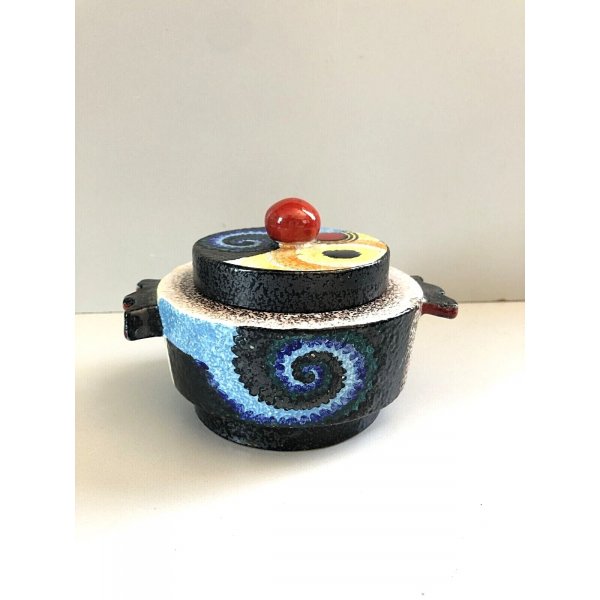 ANTICA POTICHE CERAMICA G. Mazzotti 1903 Albisola 1989 FUTURISTA SERIE LIMITATA 