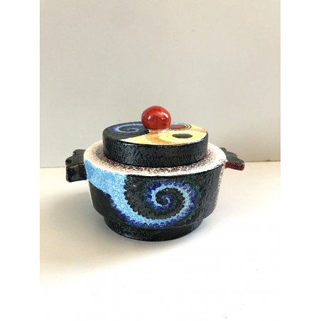 ANTICA POTICHE CERAMICA G. Mazzotti 1903 Albisola 1989 FUTURISTA SERIE LIMITATA 